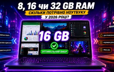 Сколько оперативной памяти нужно ноутбуку в 2026 году - 8, 16 или 32 GB?