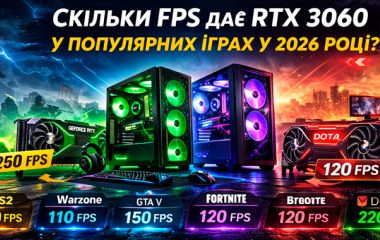 Сколько FPS даёт RTX 3060 в популярных играх в 2026 году?