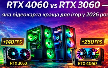 RTX 4060 vs RTX 3060 — какая видеокарта лучше для игр в 2026 году?
