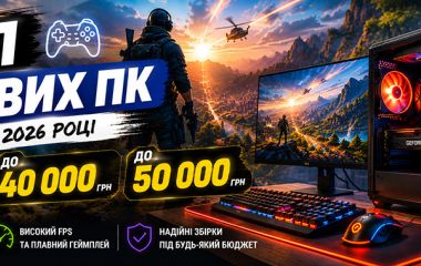 ТОП игровых ПК до 30 / 40 / 50 тысяч грн в 2026 году