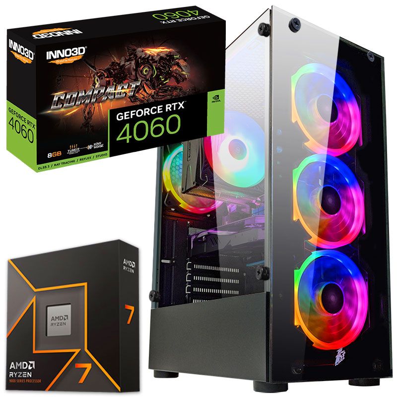 Ryzen 7 8700F + RTX 4060 8GB +32GB DDR5