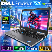 Ігровий Ноутбук Dell Precision 7520 15.6" FHD i7 7820HQ Nvidia Quadro M1200 4GB 16GB + SSD +1TB HDD (БУ)