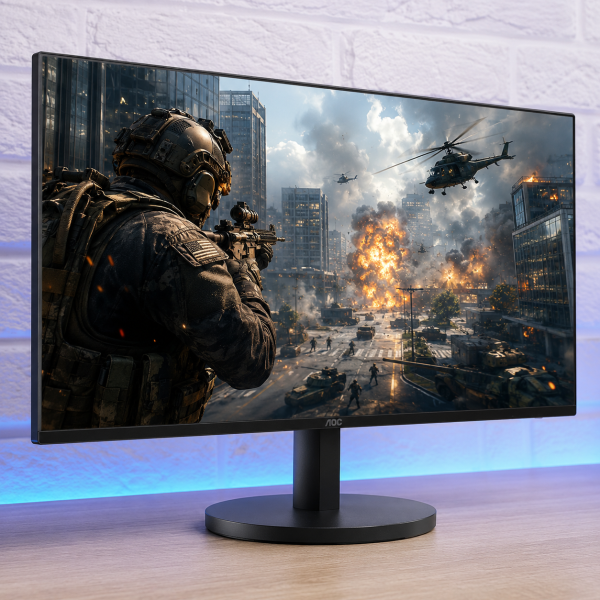 ИГРОВОЙ ПК ATOMIC FORCE |GTX 1660S 6GB | AMD Ryzen 5 1600 |SSD M.2 | Wi-Fi | WIN11| Монитор LED IPS 24"| Игровой набор