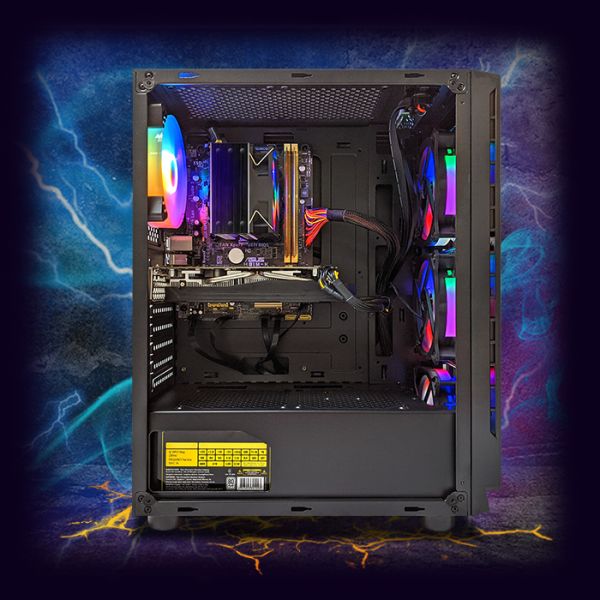 Игровой компьютер + Монитор 24" КРУЧЕ чем Intel i7 10 ЯДЕР + RX 5600XT 6GB SSD M.2+Клавиатура +Мышка (ZEVS PC10810U)