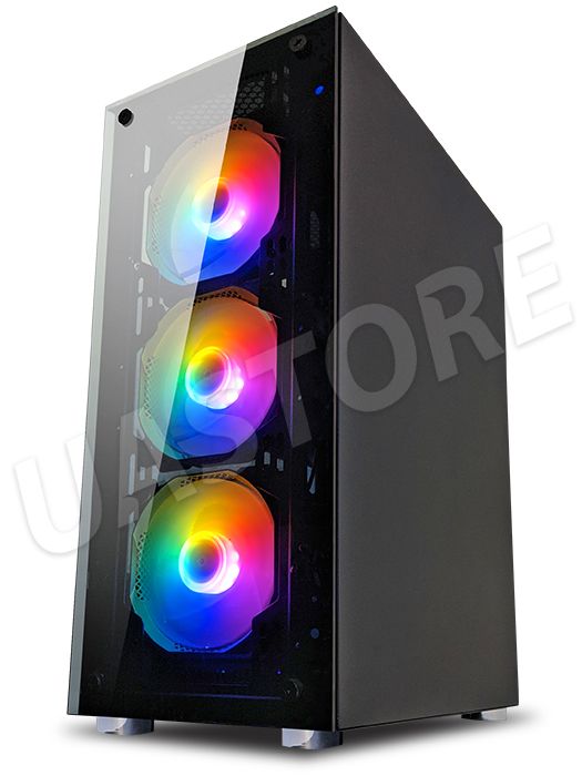 Игровой компьютер + Монитор 27" КРУЧЕ чем Intel i7 16 ПОТОКОВ 8 ЯДЕР + RX 580 8GB + 16GB + SSD M.2 512GB+Клавиатура +Мышка(ZEVS PC10360U)