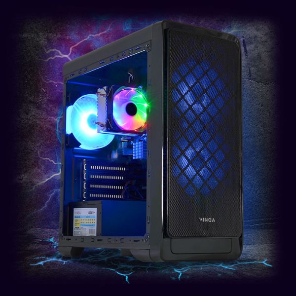Игровая сборка конструктор ZEVS PC 7610U | Core i5 |SSD M.2 | Wi-Fi | WIN10 | Монитор LED IPS 24"