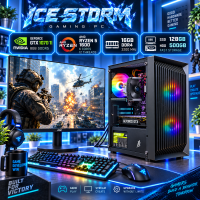 ИГРОВАЯ сборка "ICE STORM'' | GeForce GTX 1070Ti 8GB | AMD Ryzen 5 1600 |SSD M.2 | WIN11 | Монитор LED IPS 24"| Игровой набор