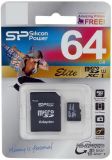 Карта памяти 64GB Silicon Power MicroSDHC 