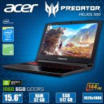 Крутой Мощный Игровой ноутбук Acer Predator Helios 300 N17C1 15.6" 144Hz i7 8750H Nvidia GTX 1060 6GB 32GB 512GB SSD