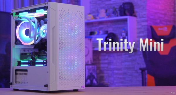 Корпус Aerocool Trinity Mini FRGB Tempered Glass без БП (ACCS-PV32033.21) White