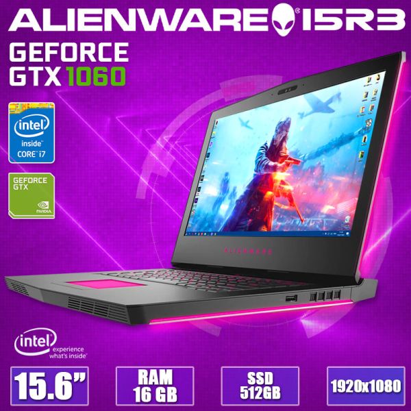 Крутой Мощный Игровой Ноутбук ALIENWARE 15 R3 15.6" IPS i7 6700HQ Nvidia GTX 1060 16GB + SSD