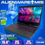 Крутой Мощный Игровой Ноутбук ALIENWARE M15 p79f 15.6" IPS i7 9750H GTX 1660Ti 6GB 16GB +SSD+новая батарея