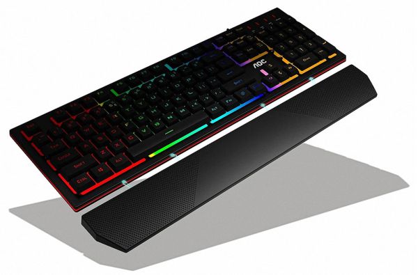 Клавиатура проводная AOC GK200 Rainbow LED USB Black