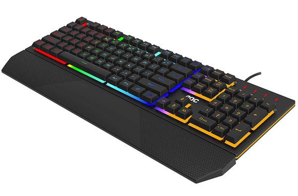 Клавиатура проводная AOC GK200 Rainbow LED USB Black
