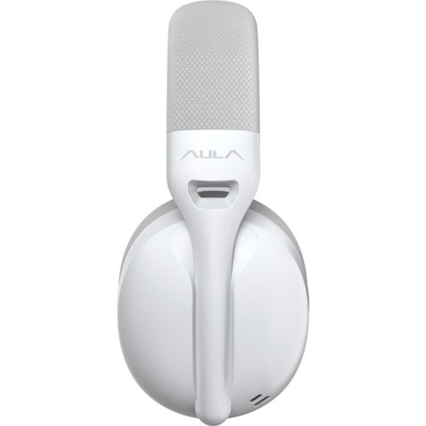 Игровые наушники беспроводные с микрофоном AULA S6 Wireless White