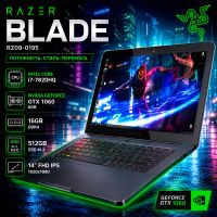 БУ Ноутбук Blade Razer RZ09-0195 14" FHD IPS i7 7820HQ GTX 1060 6GB 16GB + 512GB SSD
