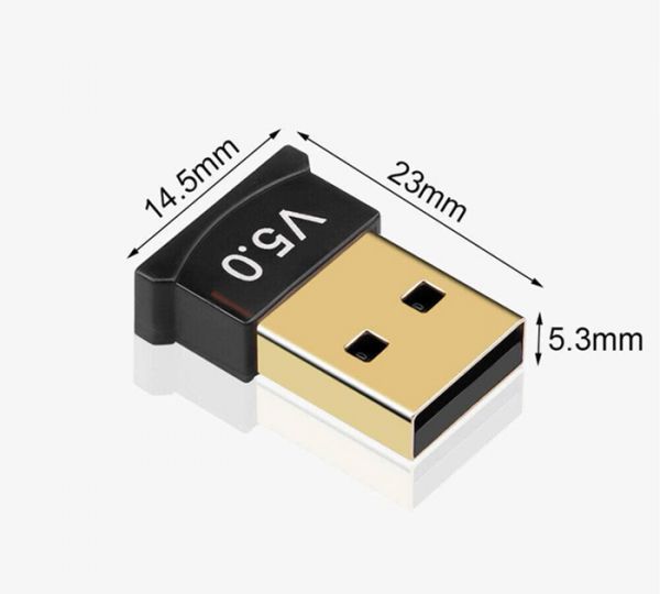 Беспроводной Bluetooth адаптер 5.0 для компьютера и ноутбука USB