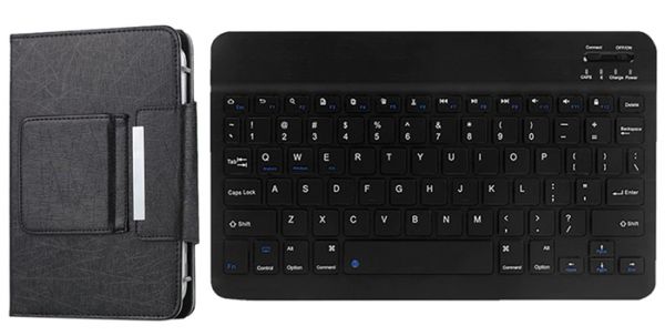 Универсальный Чехол с Bluetooth КЛАВИАТУРОЙ 10 (10.1, 9.7, 9.6) micro USB