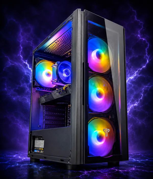 Игровой компьютер + Монитор 27" RYZEN 5 6 ядер + RTX 3060 +16GB DDR4+SSD M.2 +Клавиатура +Мышка(ZEVS PC13580U)