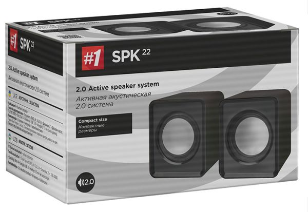 Колонки для компьютера и ноутбука Defender SPK 22 2х2W USB black