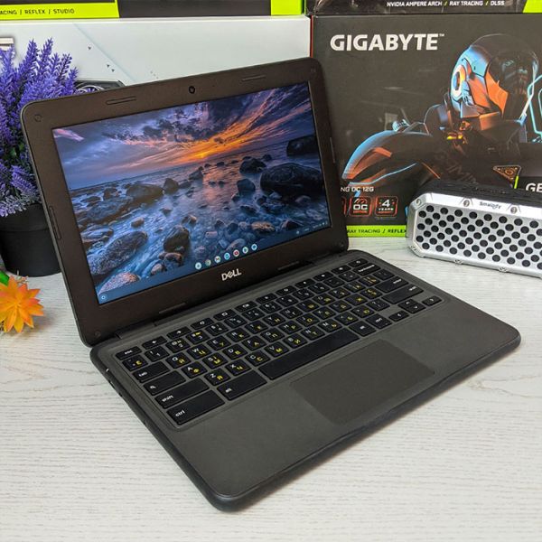 Современный Ноутбук - ультрабук DELL Chromebook 3100 11.6" Intel Celeron N4020 16GB+ Google Play