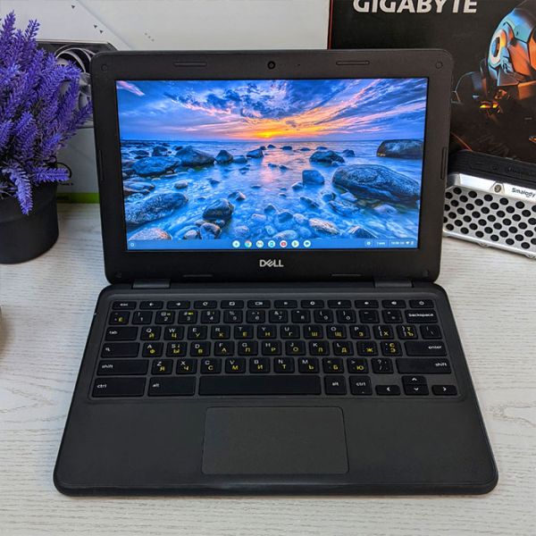 Современный Ноутбук - ультрабук DELL Chromebook 3100 11.6" Intel Celeron N4020 16GB+ Google Play
