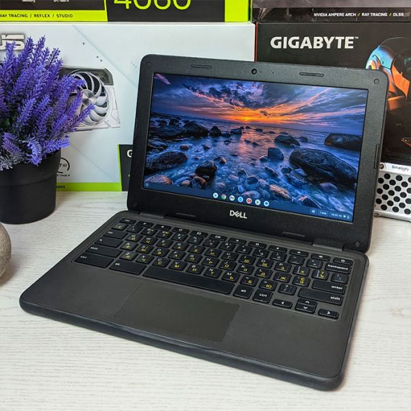 Современный Ноутбук - ультрабук DELL Chromebook 3100 11.6" Intel Celeron N4020 16GB+ Google Play