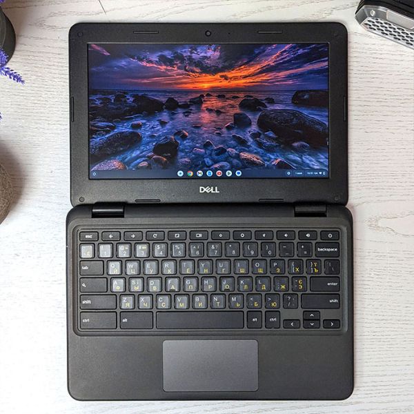 Современный Ноутбук - ультрабук DELL Chromebook 3100 11.6" Intel Celeron N4020 16GB+ Google Play