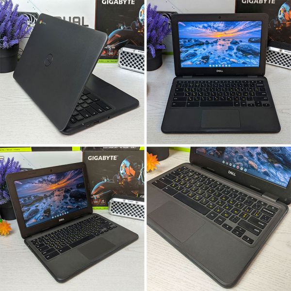 Современный Ноутбук - ультрабук DELL Chromebook 3100 11.6" Intel Celeron N4020 16GB+ Google Play