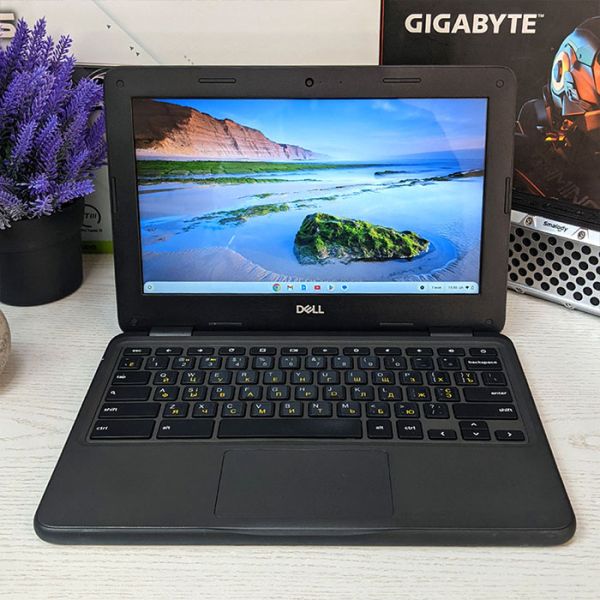 Современный Ноутбук - ультрабук DELL Chromebook 3100 11.6" Touchscreen Intel Celeron N4020 32GB+ Google Play