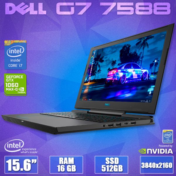 БУ Ноутбук DELL G7 7588 15.6" 4K IPS i7 8750H GTX 1060 Max-Q 6GB 16GB RAM 512GB SSD