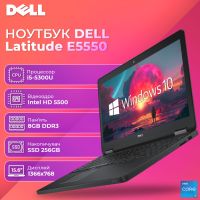 АКЦИЯ! Оригинальный Dell Latitude E5550 15.6" 8GB Intel Core i5-5300U 256GB SSD+новая батарея