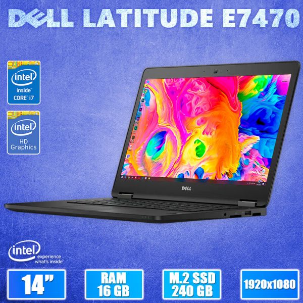 Мощный ноутбук DELL Latitude E7470 14" i7 6600U 16GB RAM 256GB SSD (БУ)