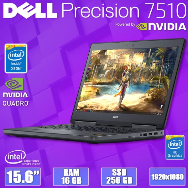 БУ Ноутбук Dell Precision 7510 15.6" FHD IPS Intel Xeon E3-1535M Nvidia Quadro M2000M 4GB 16GB + SSD