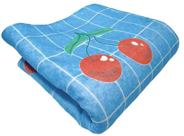 Электропростынь Electric Blanket 150х160см в клеточку Вишня