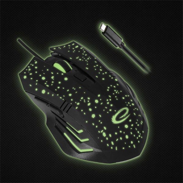 Мышь Esperanza MX212 Galaxy USB Black-Green