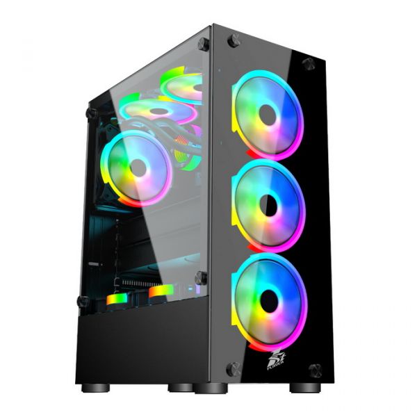 Корпус 1STPLAYER Fire Dancing-V2-А Color LED Black
