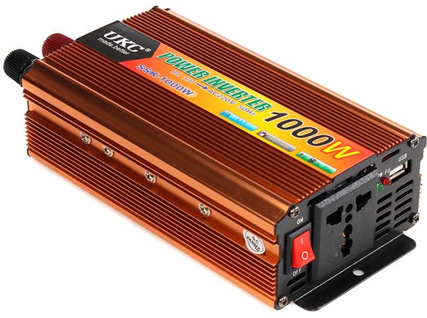Преобразователь напряжения инвертор UKC SSK 1000W AC/DC 12V-220V
