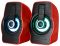 Колонки USB PRIME FT-185 Black Red