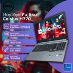 БУ Ноутбук Fujitsu Celsius H770 15.6" FHD IPS i7 7700HQ Quadro M1200 4GB 16GB 512GB SSD