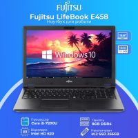 Бизнес Ноутбук Fujitsu LIFEBOOK E458 15.6" i5 7200U 8GB RAM 256GB SSD