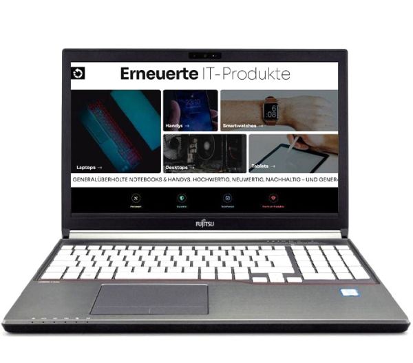 БУ Ноутбук Fujitsu LIFEBOOK E756 White 15.6" HD Ready IPS i5 6300U 8GB RAM 256GB SSD+ веб камера в подарок