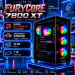 Игровой ПК FuryCore 7800 XT | Ryzen 7 5700X3D | Radeon RX 7800 XT 16GB | 32GB DDR4 |SSD 1ТB