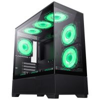 Корпус GAMEMAX Vista M Tempered Glass без БП Black