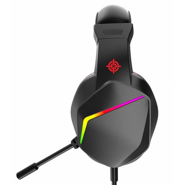 Наушники проводные игровые GamePro HS311 RGB Black с микрофоном Черные