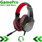Наушники проводные игровые GamePro HS311 RGB Black с микрофоном Черные
