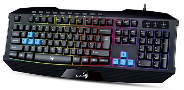 Клавиатура проводная Genius Scorpion K215 Black UKR USB