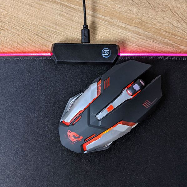 Коврик для мышки RGB Game Glowing cool с подсветкой