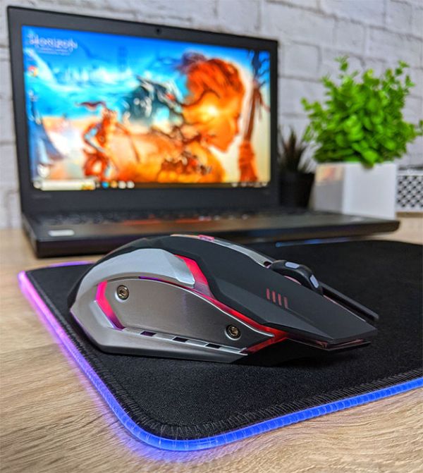 Коврик для мышки RGB Game Glowing cool с подсветкой