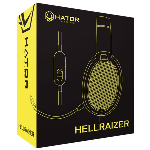 Игровые наушники проводные с микрофоном HATOR Hellraizer (HTA-812) Black